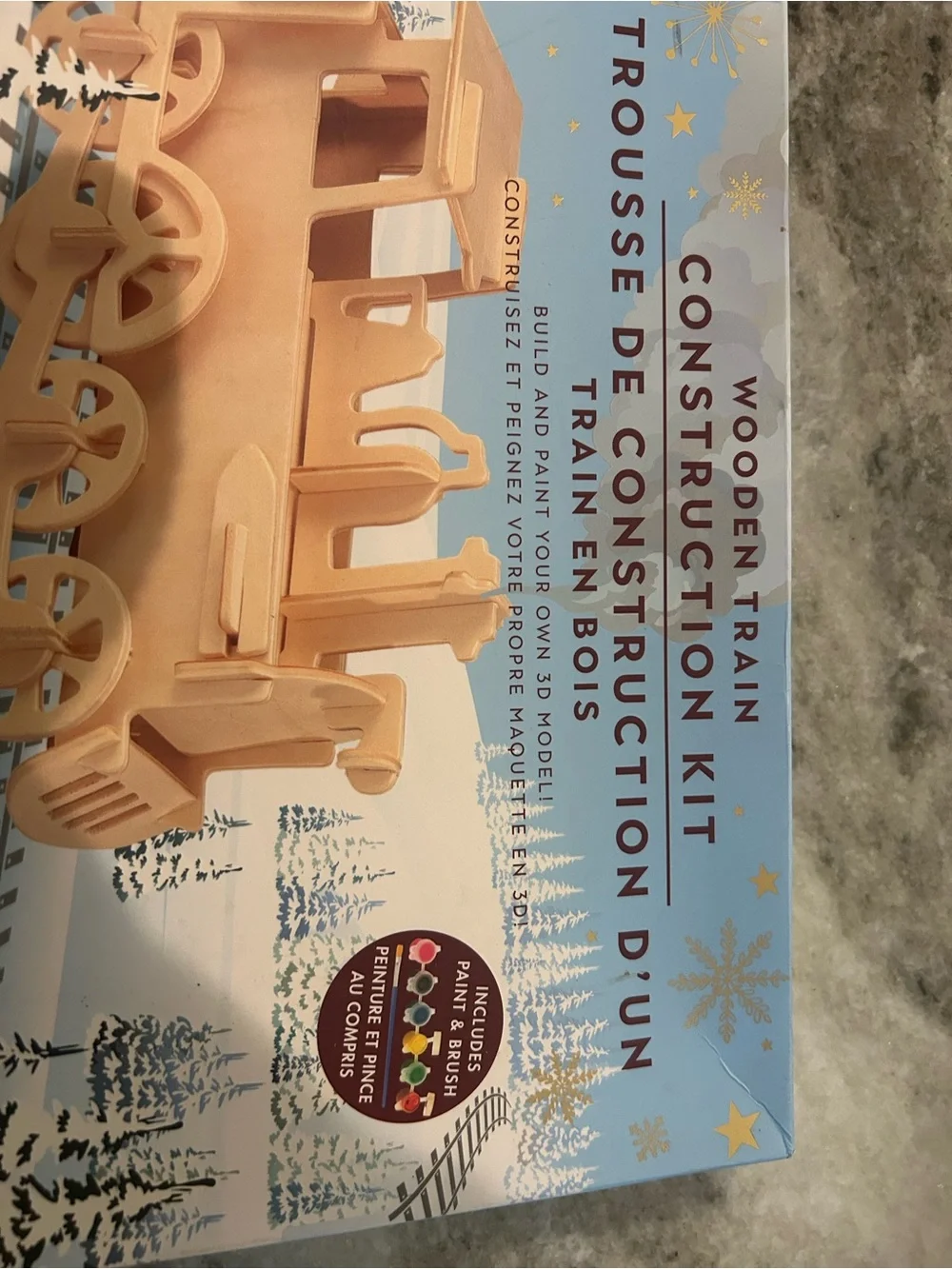 Wooden Train Construction Kit – Unbranded Natural Wood